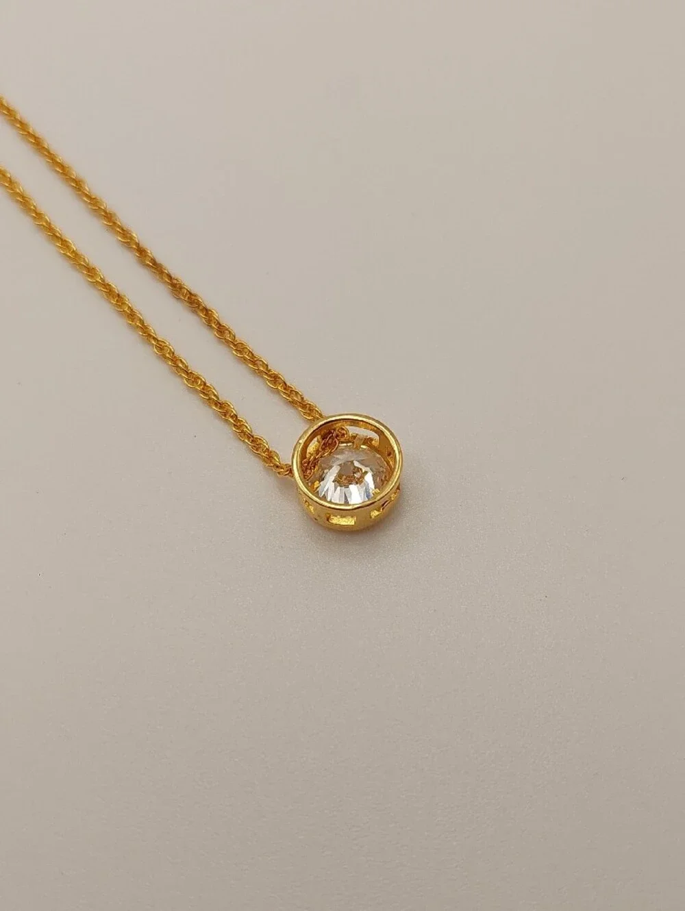 EFFY NIP Gold-Plated Crystal Pendant 18 " Necklace - Picture 8 of 13
